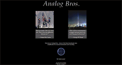 Desktop Screenshot of analogbros.com